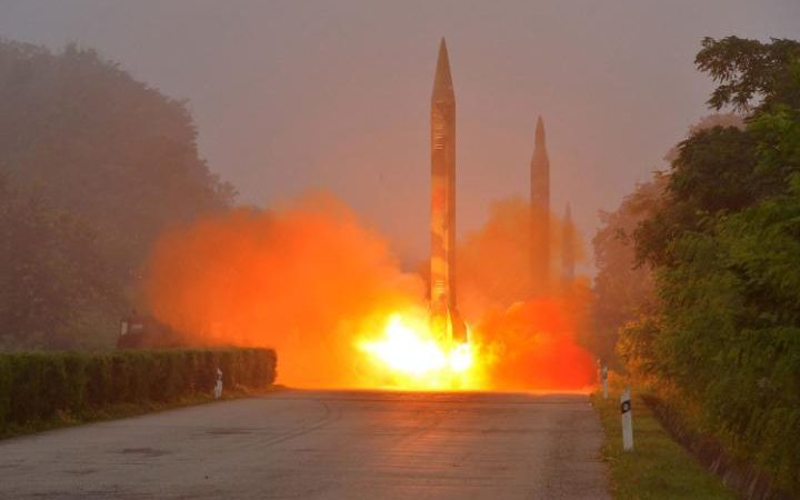 Image result for North Korea fires ballistic missile into Japan