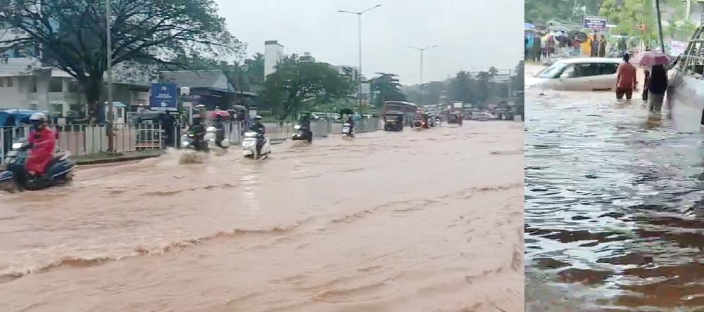 بھٹکل میں بارش میں کمی؛ دو سالہ بچی نالے میں گر کر جاں بحق ہونے کی خبر؛  مینگلور میں موسلا دھار بارش کے بعد کئی سڑکیں تالاب میں تبدیل