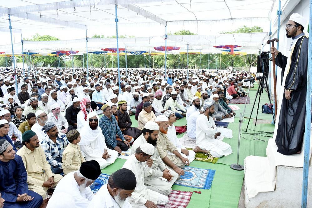مہاراشٹرا کے ناندیڑمیں عیدالاضحیٰ کا روح پرورمنظر؛ اُمتِ مسلمہ کے لیے خصوصی دعائیں
