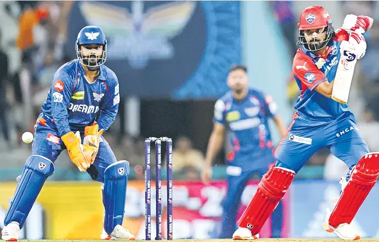 آئی پی ایل 2025: کے ایل راہل کی شاندار کارکردگی، دہلی نے لکھنؤ کو 8 وکٹوں سے شکست دی