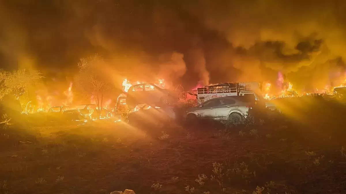 دہلی کے وزیرآباد تھانے میں خوفناک آگ، مال خانے میں رکھیں 345 گاڑیاں خاکستر