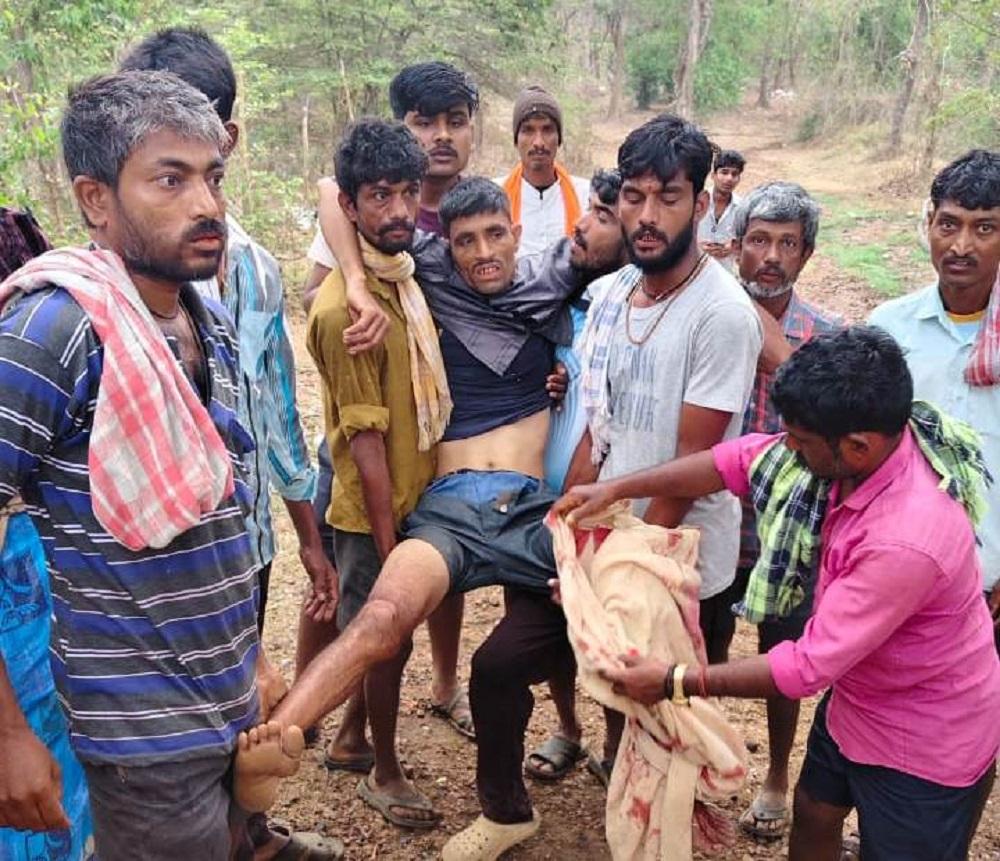 منڈگود میں ریچھ کا حملہ، چیخ و پکار سے بچ گئی جان