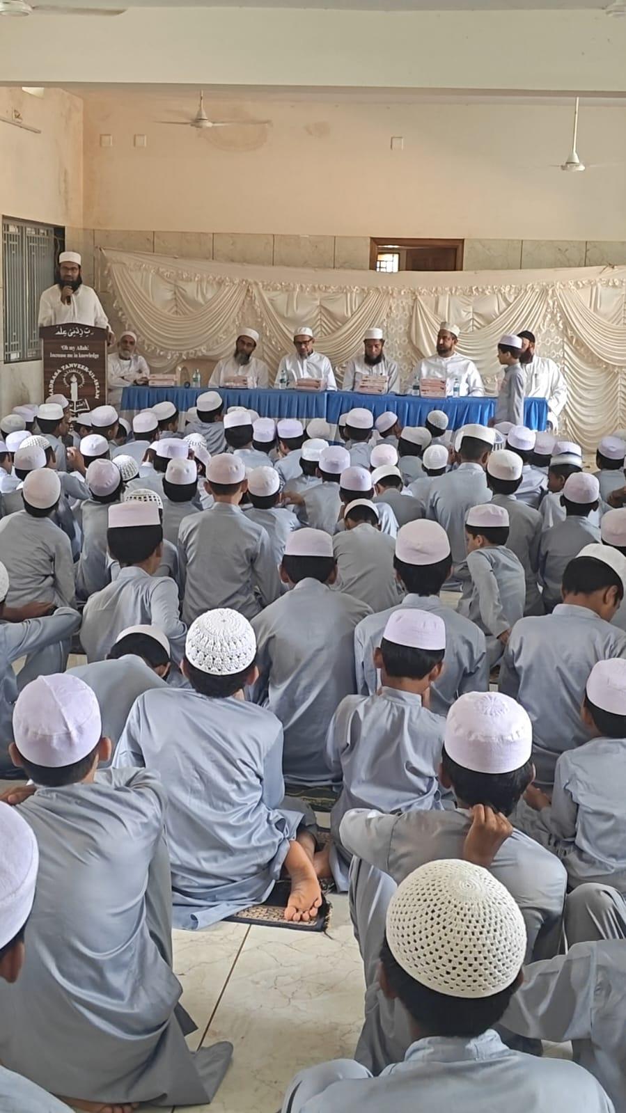 بھٹکل: مدرسہ تنویر الاسلام مرڈیشور میں بچوں کے ما بین خوبصورت نعتیہ مقابلہ