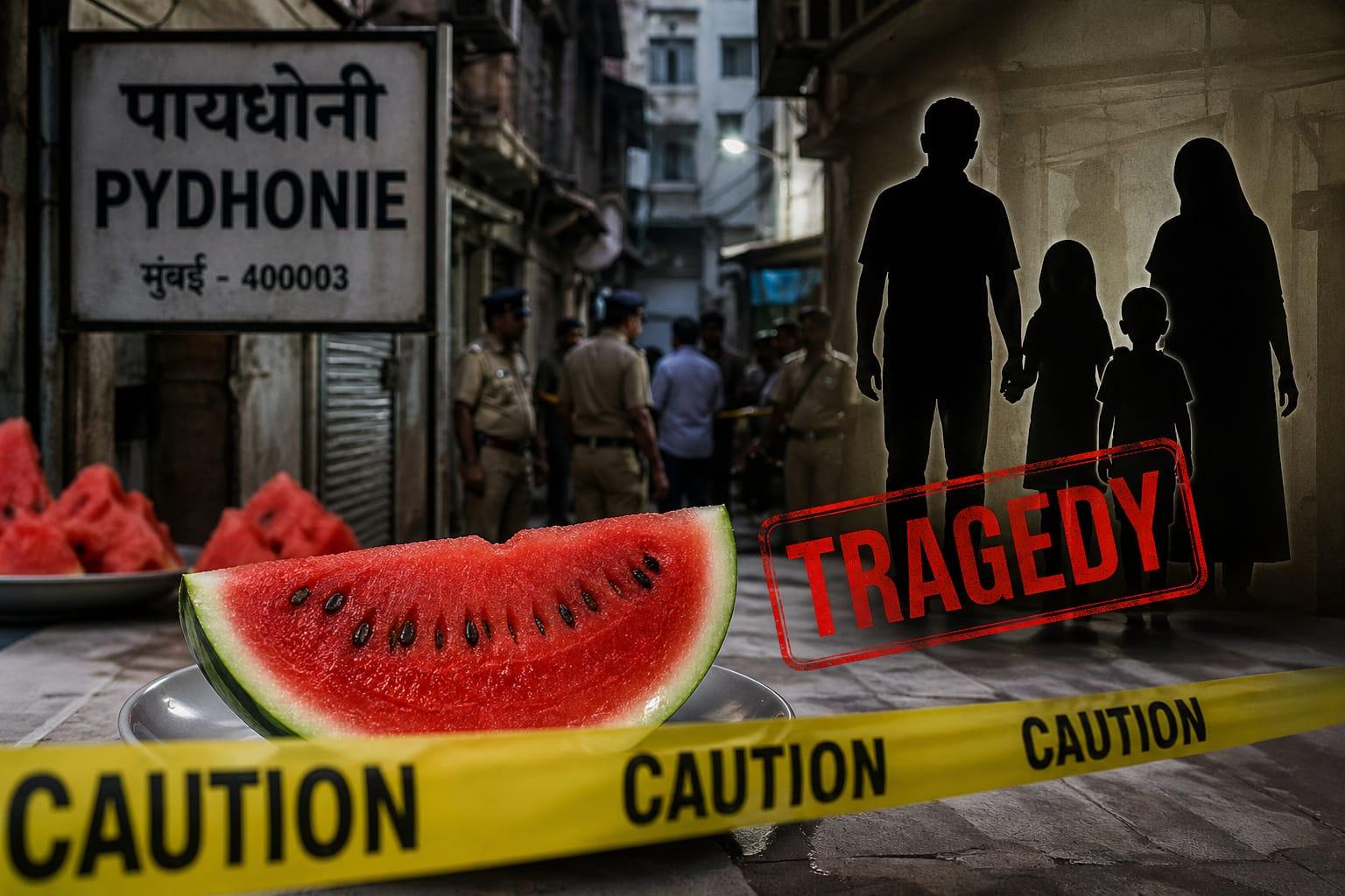ممبئی میں تربوز کھانے کے بعد ایک ہی خاندان کے چار افراد کی پراسرار موت، تحقیقات جاری