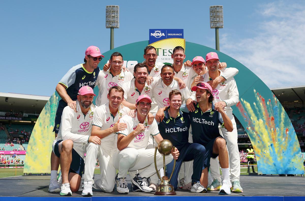 ہندوستان کا خواب ہوا چکنا چور، سڈنی ٹیسٹ جیت کر آسٹریلیا نے بارڈر-گواسکر ٹرافی پر قبضہ کیا