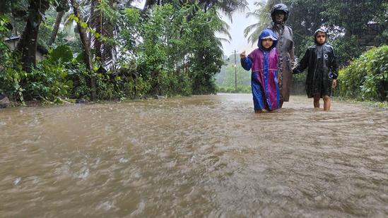 چکمگلور میں موسلا دھار بارش: درخت اور بجلی کے کھمبے گرنے سے عام زندگی متاثر