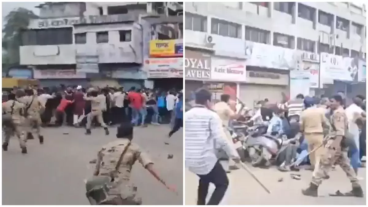 مہاراشٹر: ’آئی لو محمد‘ رنگولی پر ہنگامہ، پولیس کی کارروائی میں 30 افراد زیر حراست