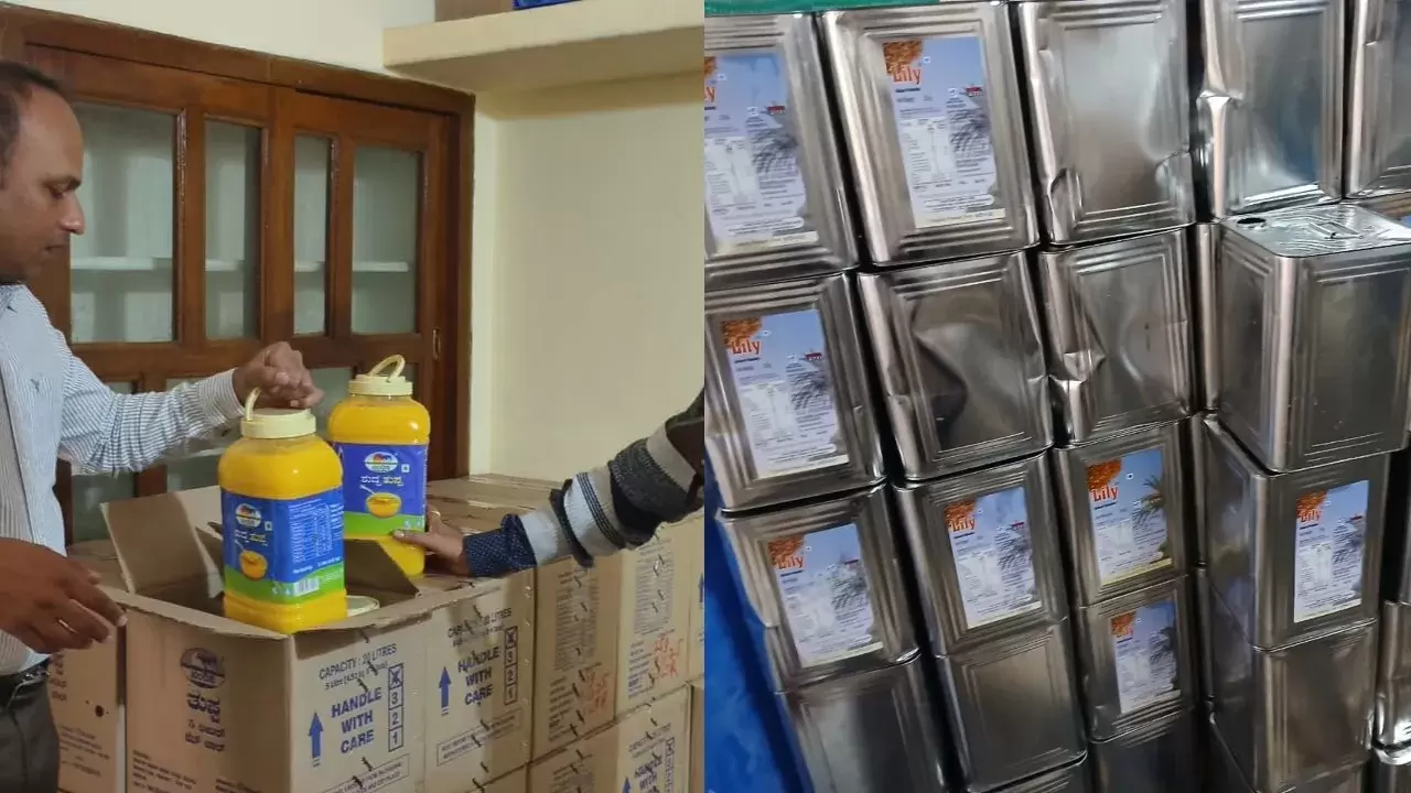 بنگلورو میں جعلی نندنی گھی تیار کرنے والا بڑا ریکٹ بے نقاب، چار افراد گرفتار، کروڑوں کی مالیت کا مال ضبط