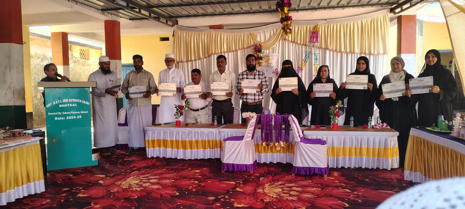 بھٹکل: نوائط کالونی سرکاری اردو اسکول میں تعلیمی نمائش