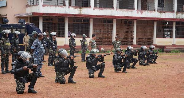 منگلورو : نوتشکیل شدہ 'اسپیشل ایکشن فورس' دی گئی عملی تربیت