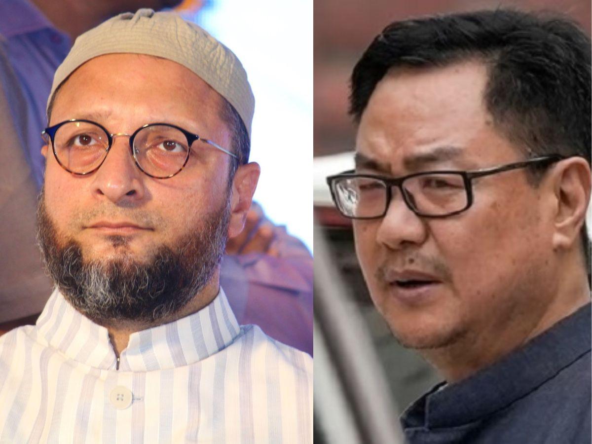 "آپ وزیر ہیں، بادشاہ نہیں" — اسدالدین اویسی کا مرکزی وزیر کرن ریجیجو پر سخت وار