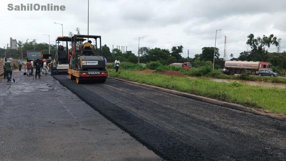 سورتکل - ننتھور ہائی وے پر شروع ہوا مرمت کا کام