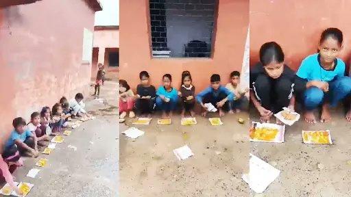 مدھیہ پردیش میں اسکولی بچوں کو اخبار پر مڈ ڈے میل، راہل گاندھی کا سخت ردعمل؛ کلکٹر نے تحقیقات کا حکم، سپلائر معطل