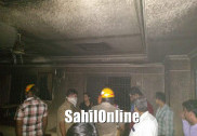 کمٹہ : کرناٹکا بینک کی عمارت میں آگ : لاکھوں کا نقصان،فائر برگیڈ آگ پر قابو پانے میں مصروف
