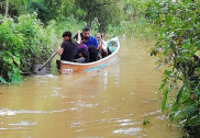 گیروسوپا ڈیم سے 61ہزارکیوسیکس پانی چھوڑنے پر شراوتی ندی کے بائیں کنارے پر سیلاب کے بعد حالات میں سدھار 