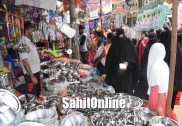 عید الفطر کے پیش نظر بھٹکل رمضان بازار میں عوام کا ہجوم؛ پاس پڑوس کے علاقوں کے لوگوں کی بھی خاصی بڑی تعداد خریداری میں مصروف
