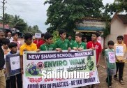 بھٹکل نیو شمس اسکول کے زیراہتمام ماحولیاتی تحفظ و عوامی بیداری کےمتعلق ’این ویرو واک‘ پروگرام