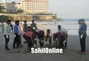 مرڈیشور کے ساحل پر بین الاقوامی یوم ِصفائی مہم پروگرام کا انعقاد