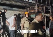 کنداپور کے قریب تراسی میں واقع دکان میں لگ گئی آگ؛لاکھوں مالیت کا نقصان