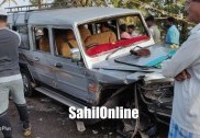 بھٹکل میں کار اور ٹمپو ٹریکس کی ٹکر؛ خاتون شدید زخمی