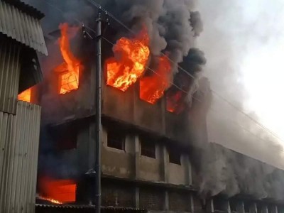 Gujarat: Three killed in fire at textile dyeing mill