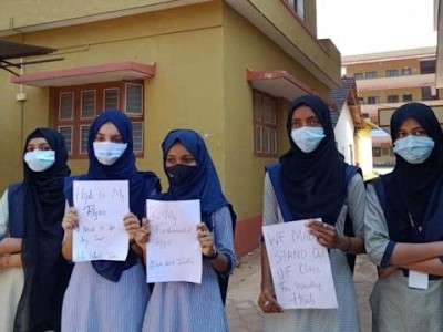 Karnataka hijab row: Students stick to demand