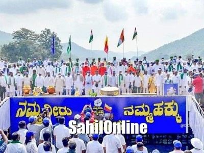 Karnataka Cong begins Mekedatu padayatra, despite COVID restrictions