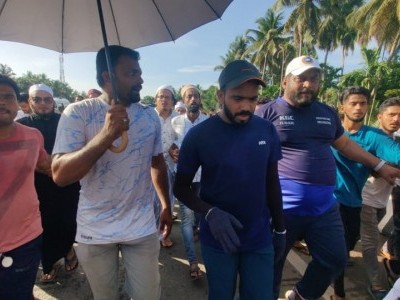 Bhatkal welcomes Kerala pilgrim Shihab Chottur walking to Makkah for Hajj