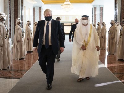 Boris Johnson in UAE, Saudi Arabia to press for more oil 