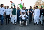 Bharat Jodo Yatra reaches Indore in MP; Rahul Gandhi seen helping wheelchair-bound man 