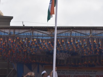 Dr. Naina Bhatkal AC Hoists National Flag at Taluka Stadium on Independence Day 2023