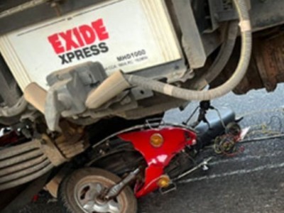 اُڈپی - کنداپور نیشنل ہائی وے پر حادثہ - بائک سوار ہلاک