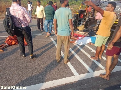 Mini truck collides with auto-rickshaw in Bhatkal; Two in critical condition