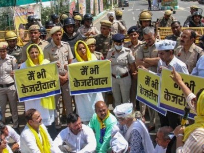 کیجریوال کی گرفتاری کے خلاف آج دہلی ہائی کورٹ میں سماعت، عآپ کا سڑکوں پر احتجاج جاری