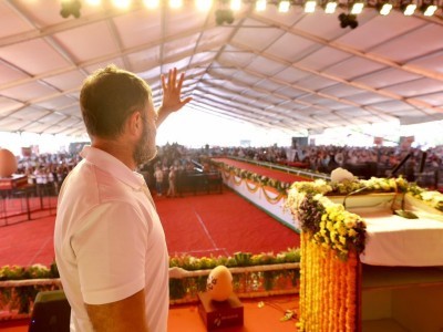 ہمیں ڈرپوک لوگ نہیں، ببر شیر کانگریسی چاہیے؛  راہل گاندھی نے دہلی کے رام لیلا میدان میں جلسہ عام سے کیا خطاب