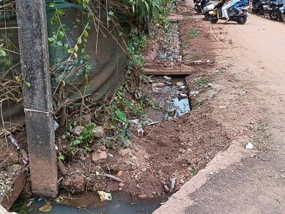 Rainwater drainage problem persists in Bhatkal despite millions spent on cleaning drains